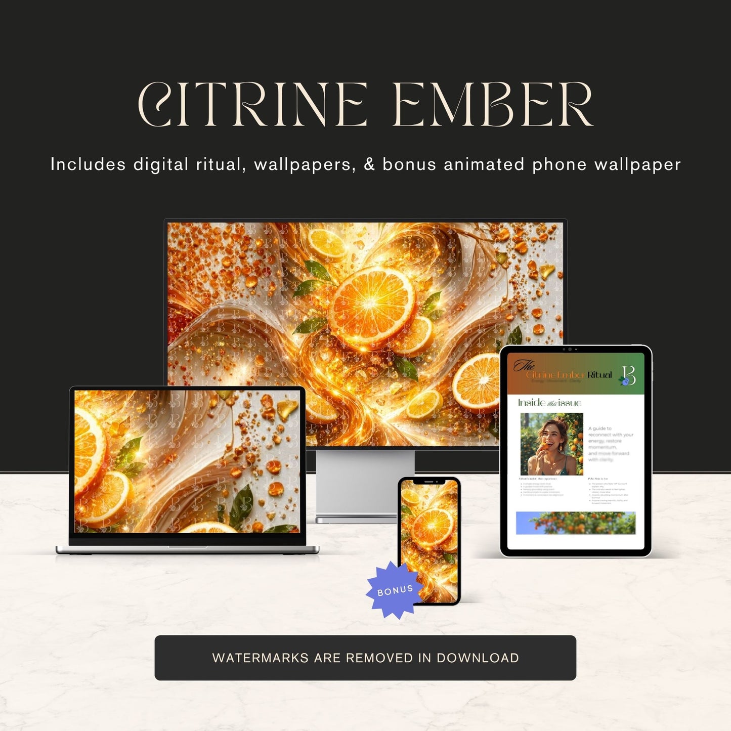 Citrine Ember — Digital Ritual