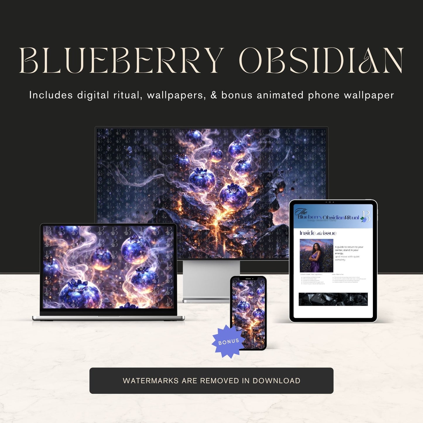 Blueberry Obsidian — Digital Ritual